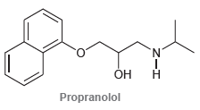 N. Он Н Propranolol 