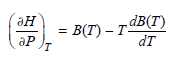 dB(T) = B(T) – Tª ән т dт ӘР 