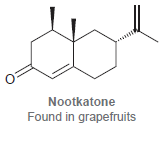 Nootkatone Found in grapefruits 