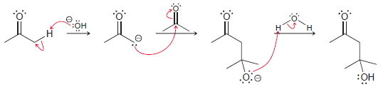 For each of the following multistep reactions, read the curved