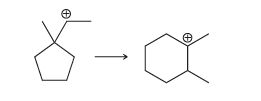Occasionally, carbocation rearrangements can be accomplished via the migration of