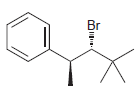 Identify the major and minor products for the E2 reaction