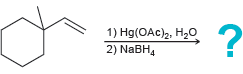 1) Hg(OAc)2, H20 2) NABH, 