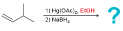 1) Hg(OAc)2, EtOH 2) NABH, 