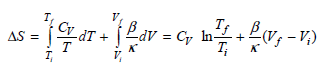 Tf PV; -V;) T; Cy dT Lav = C, n2v, -v) %3D AS = т 