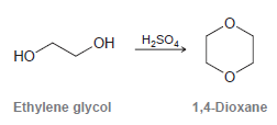 H,SO, Он Но Ethylene glycol 1,4-Dioxane 