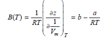 az = b B(T) = - RT 1 RT V. 