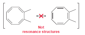 Not resonance structures 