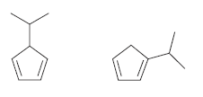 Explain how the following two compounds can have the same
