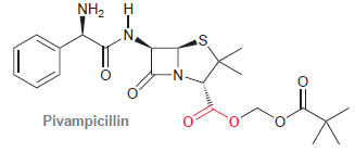 NH2 H -N- Pivampicillin 