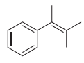 When 3-methyl-3-phenyl-1-butanamine is treated with sodium nitrite and HCl, a