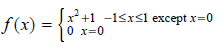 Sx+1 -15xs1 except x=0 F(x) = 10 x=0 