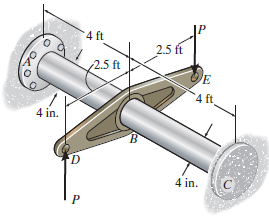 4 ft 2.5 ft 2.5 ft 4 ft 4 in. B. 4 in. C. 