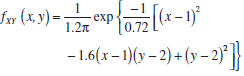 w (x, y) = 10.72 (x-1) - 1.6(x– 1)(y – 2) + (y – 2)}° | exp 1.2π 
