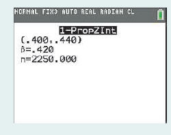 NORMAL FIX3 AUTO REAL RADIAN CL 1-PropZint (. 400..440) B=.420 n=2250.000 