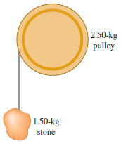 2.50-kg pulley | 1.50-kg stone 