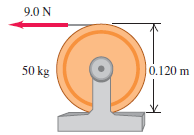 9.0 N 0.120 m 50 kg 