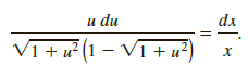 u du VI + u (1 – V1 +u²) dx 