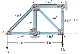 2 in? 2 in? 2 in? 3 in? 4 ft 3 in? 3 in? 3 in? 4 ft 4 ft 3k 7k 
