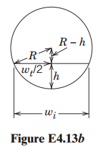 R - h R' w12° Figure E4.136 
