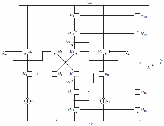 The CMOS circuit of Fig. 9.56 is to be used