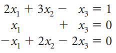 — х, %3D1 2x, + 3x, + x, = 0 Xз X1 2X3 — х, + 2x, — 2х, 3 0 