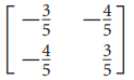 Use Exercise 28 to determine whether the given orthogonal matrix