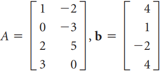 Find a least squares solution of Ax = b by