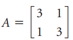 Find the singular values of the given matrix.