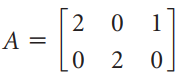 Find an SVD of the indicated matrix.A in Exercise 9Data