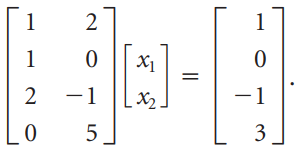 Find the least squares solution of