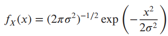 fx(x) -(2π σ') exp 2σ2 