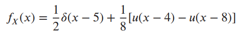 fx(x) = ;5(x – 5) + lu(x – 4) – u(x – 8)] 