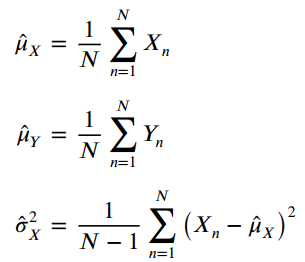 Âx : : ΣΧ. n=1 ΣΥ. Y, N n=1 ô? Σ (x, - Αx) n=1 -|2 