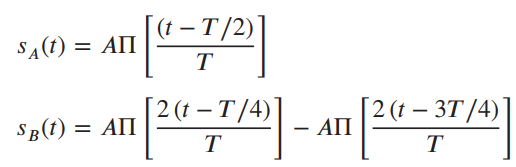 [(t – T /2)] SĄ(t) = AII 2 (t – 3T /4)] AII 2 (t – T /4) AII SB(t) 