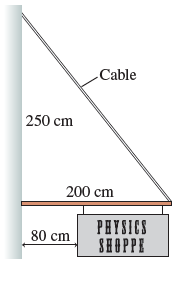 Cable 250 cm 200 cm PHYSICS SHOPPE 80 cm 