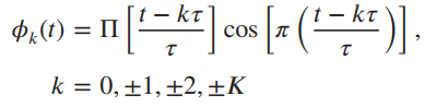 – kt Pr(t) = II [t – kt (t – kt cos |T т k = 0,±1,±2,±K 