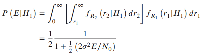 LI SR, (r:|H1,) dr SR, (ri ,) dr |P (E\H¡) = 1 1+; (20²E/No) 8. I| 