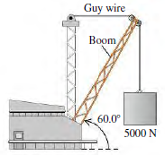 Guy wire Boom 60.0° 5000 N 
