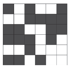 Take an n-by-n board divided into one-by-one squares and color