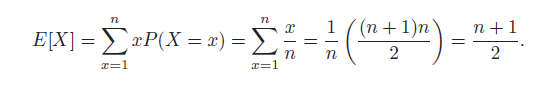 η (п+1)п) n +1 Π Σα -P(X - ) Σ ΕΙX]- 2 T=1 