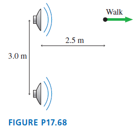 Walk 2.5 m 3.0 m FIGURE P17.68 
