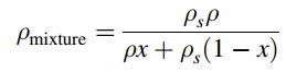 PsP Pmixture px + p,(1 – x) 
