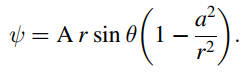 a² V = Ar sin 0( 1 