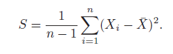 -E(X; - X)². п — 1 i=1 