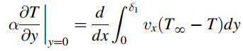 Эт vz(T∞ – T)dy dx ду ly=0 
