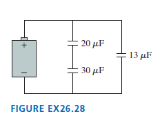 What is the equivalent capacitance of the three capacitors in