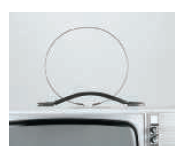 Older televisions used a loop antenna like the one in