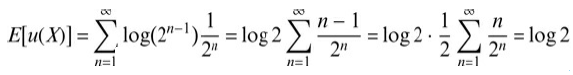 Eļu(X)] = log(2