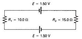 1. Find the current in the circuit shown in Fig.